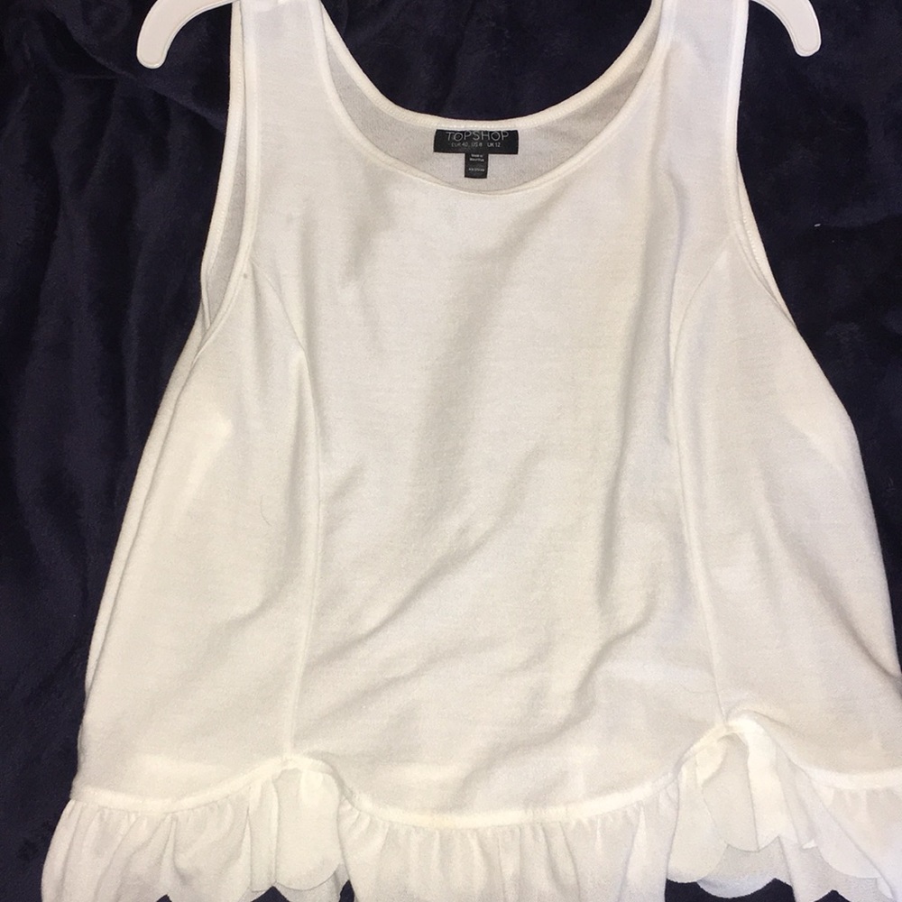 Top shop scalloped tank top